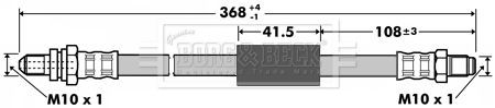 BORG & BECK Тормозной шланг BBH7355